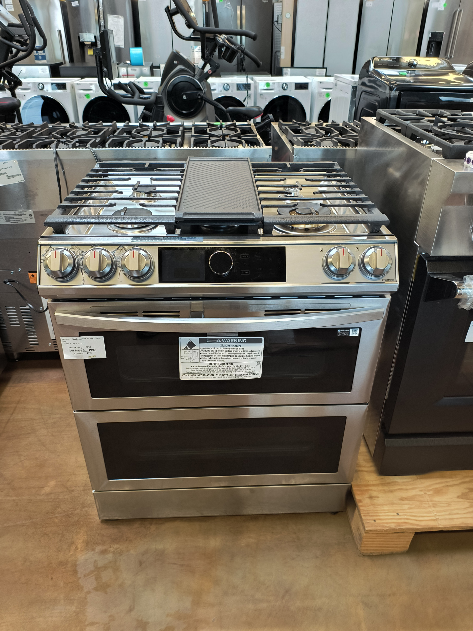 30" Samsung NX60T8751SS Slide-In Gas Range - Image 2