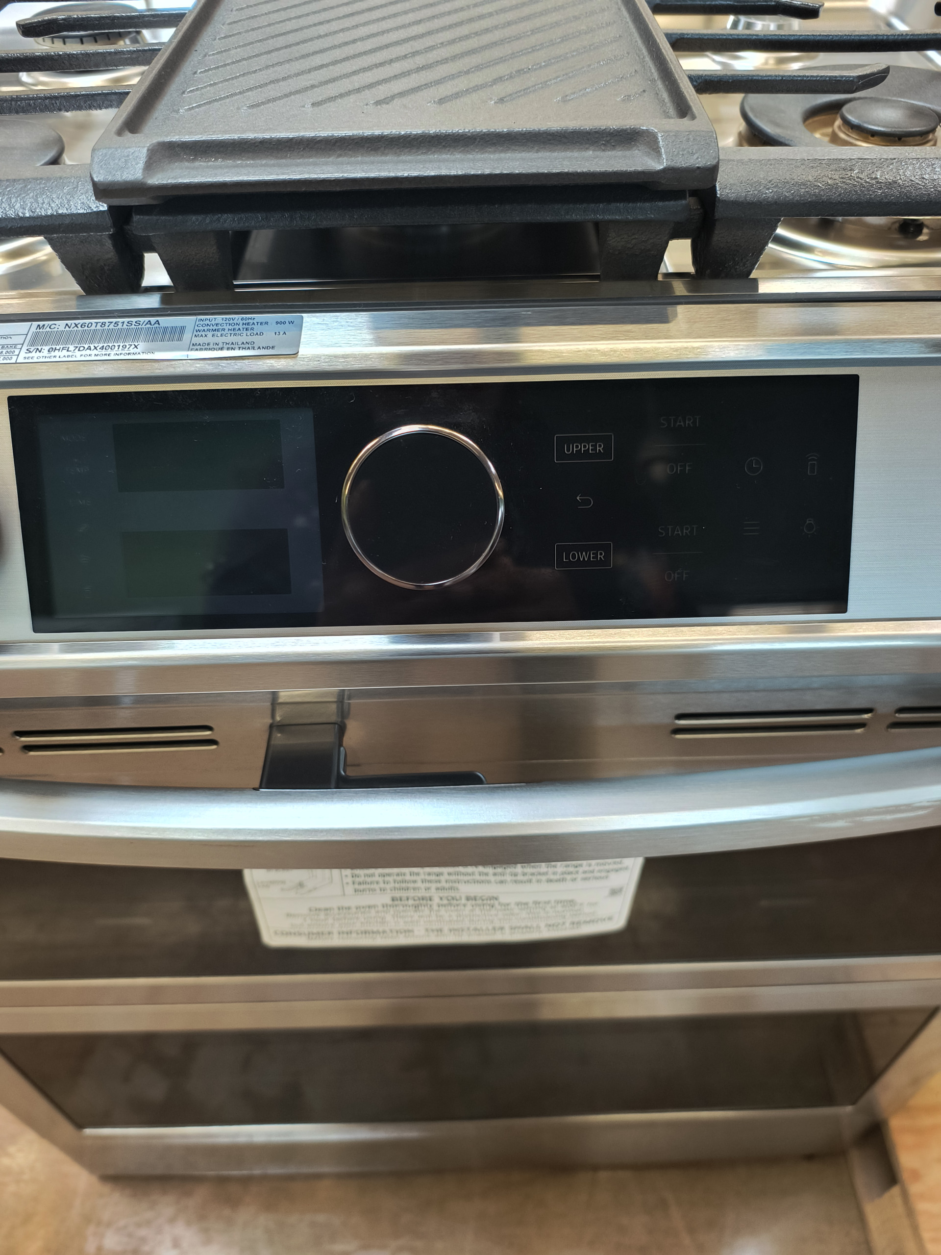 30" Samsung NX60T8751SS Slide-In Gas Range - Image 7