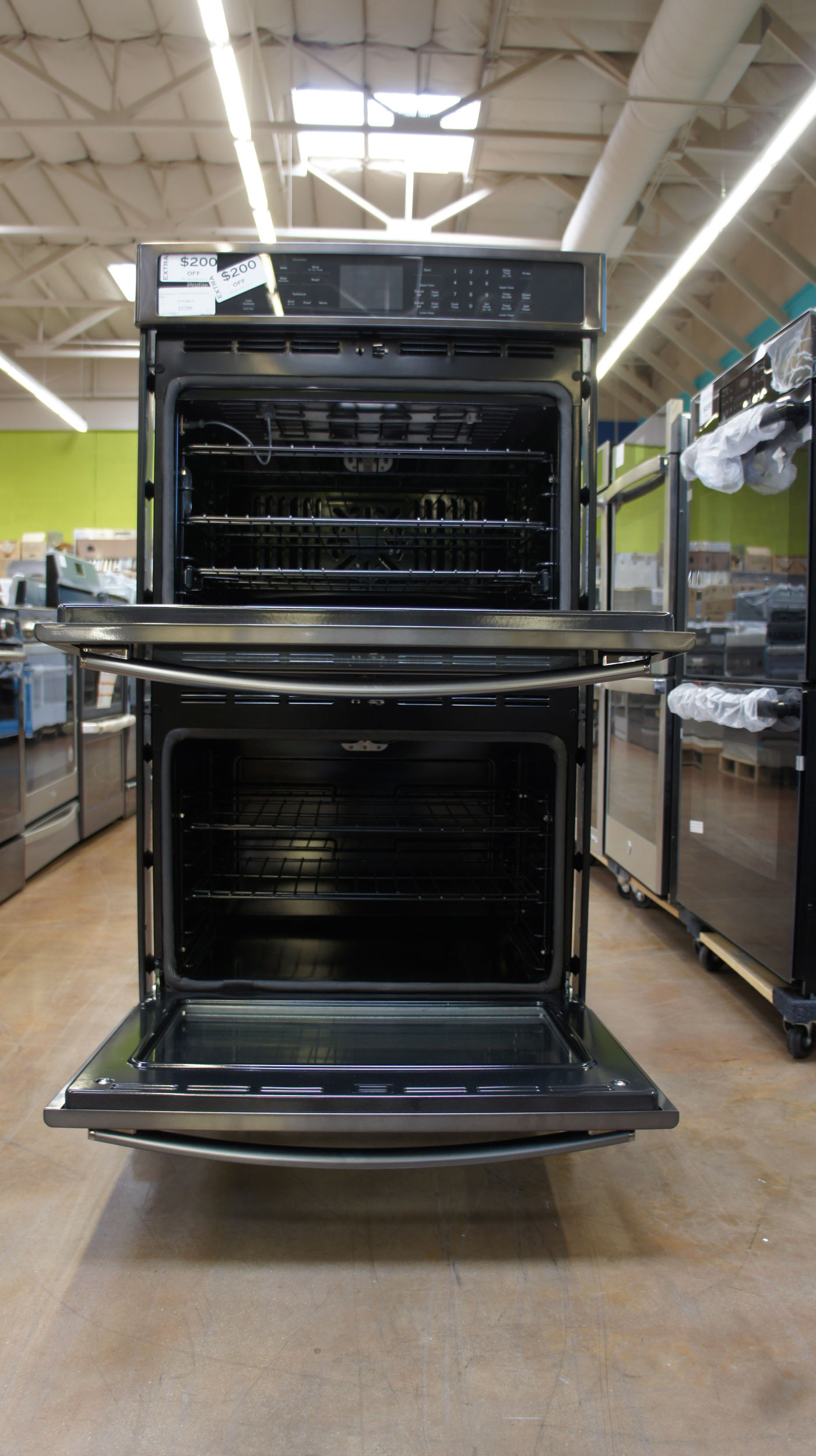 30" GE Appliance PT7550BLTS 10 cu.ft. Electric Double Wall Oven - Image 5