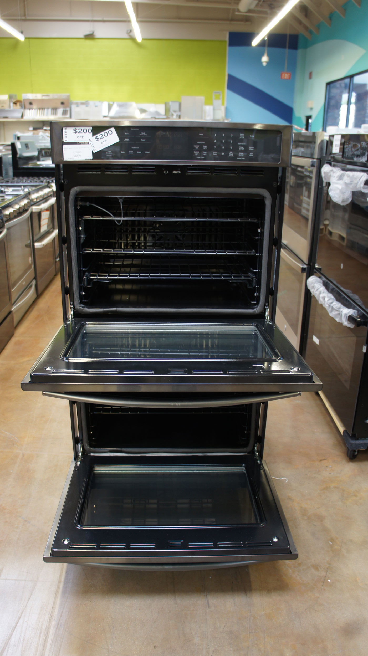 30" GE Appliance PT7550BLTS 10 cu.ft. Electric Double Wall Oven - Image 6