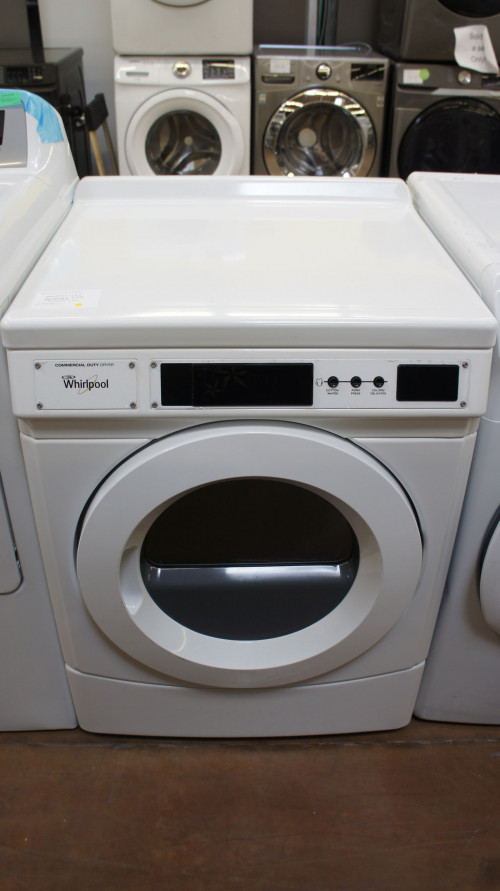 27" Whirlpool CGD9160GW Commercial Front Load Gas Dryer