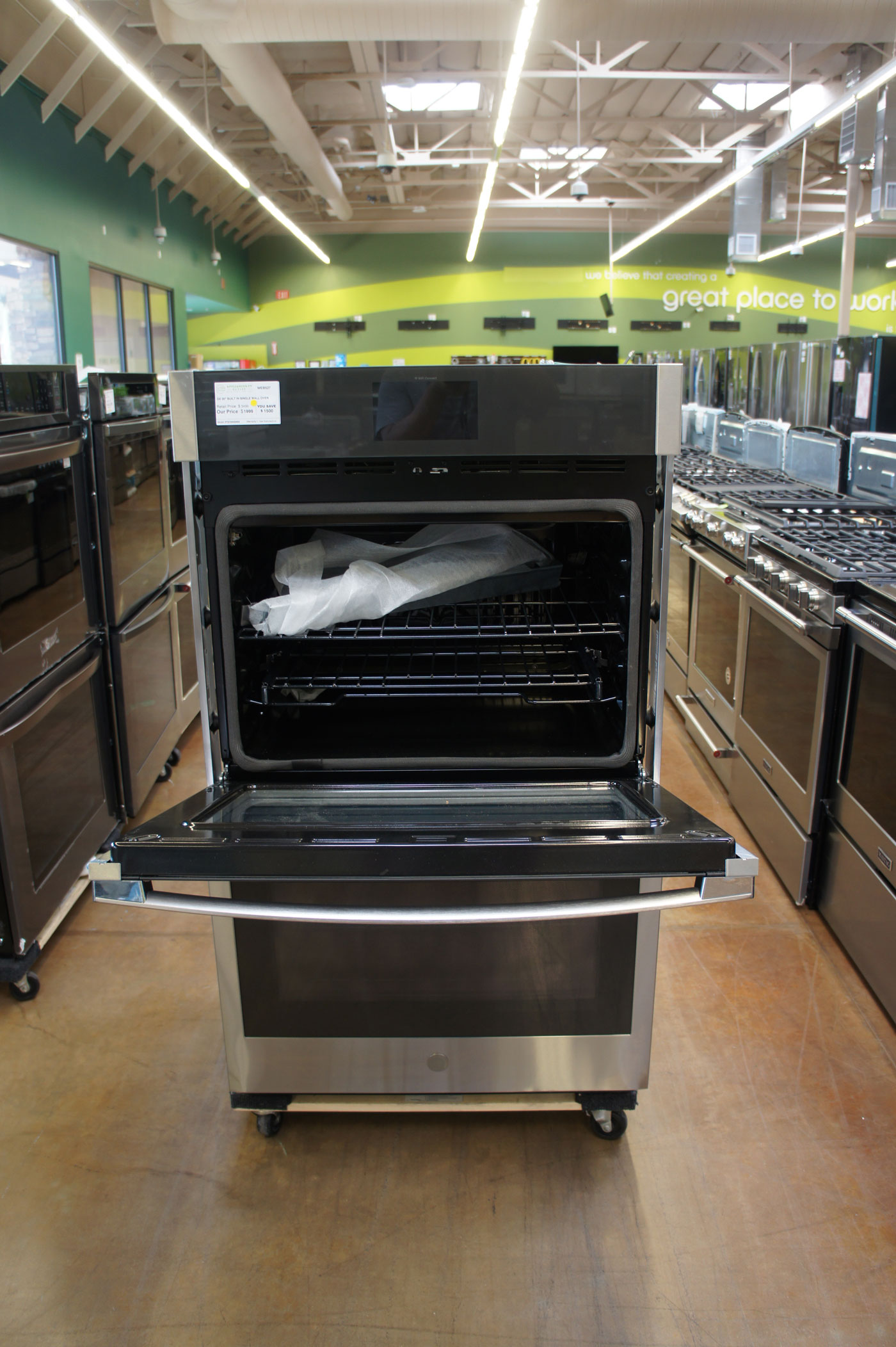 30" GE PTD7000SNSS 10 Cu.Ft. Smart Convection Double Wall Oven - Image 6