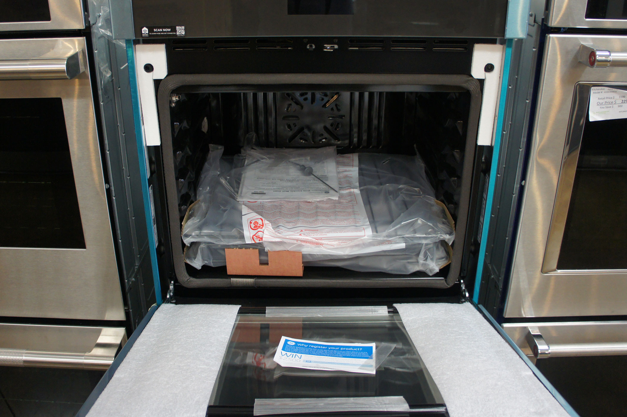 27" GE JKD5000SNSS 8.6 cu.ft. Convection Double Wall Oven - Image 5