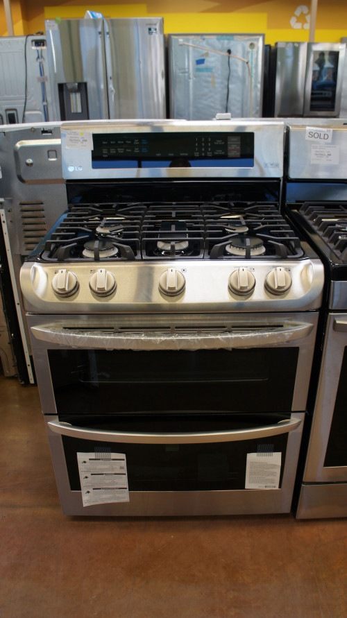 LG LDG4313ST Freestanding Double Oven Gas Range