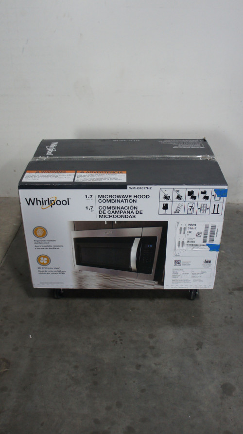 30" Whirlpool WMH31017HZ 1.7 cu.ft. OTC Microwave Oven