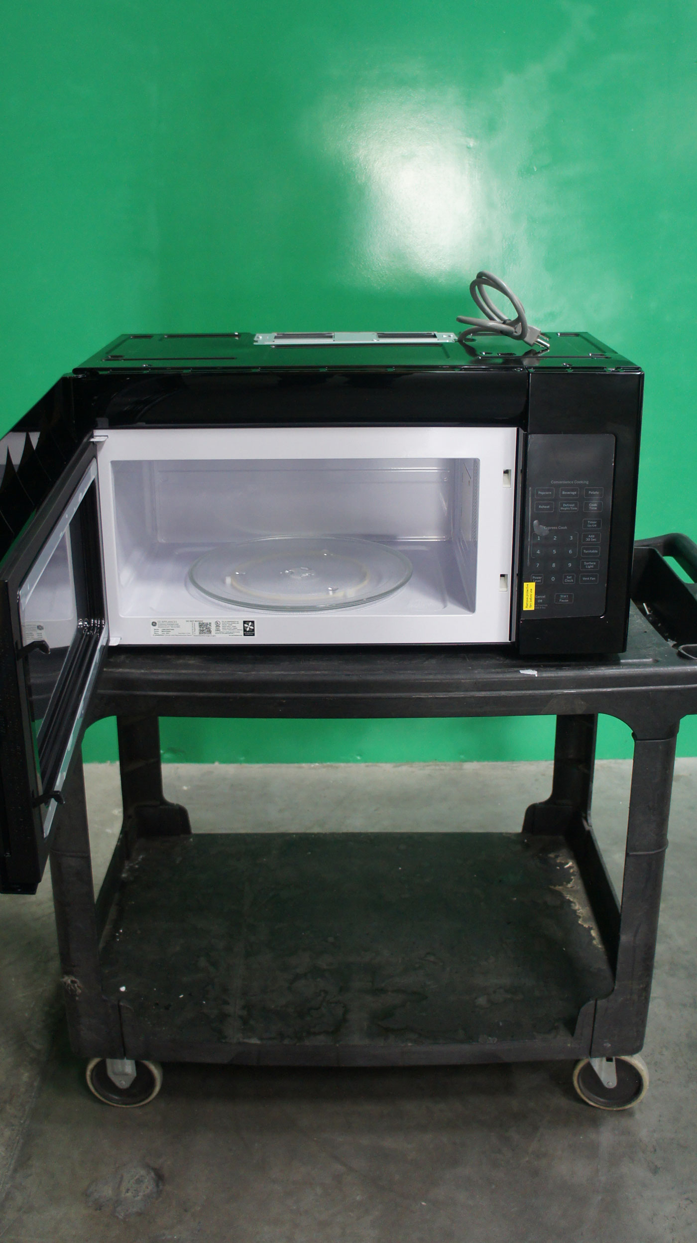 30" GE JVM3160DFBB 1.6 cu.ft. OTR Microwave Oven - Image 2