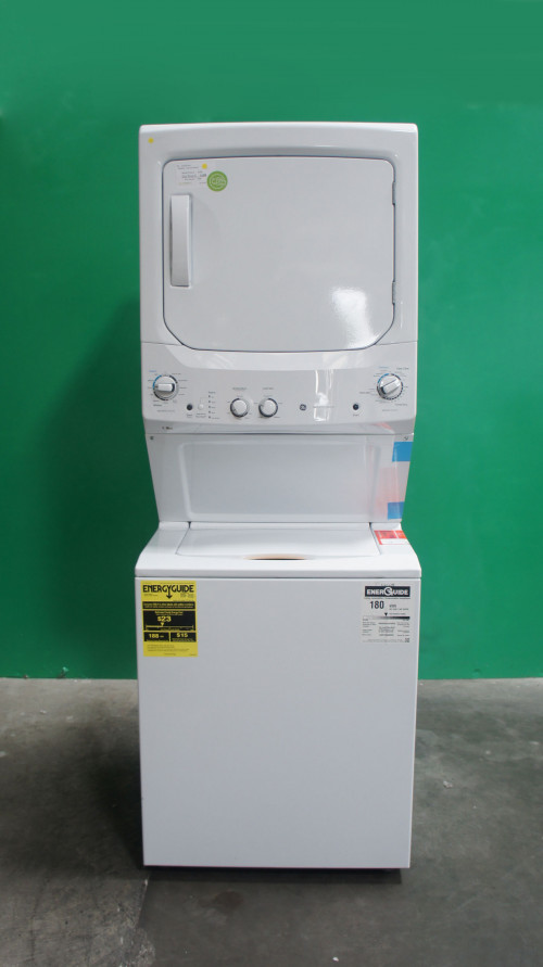 27" GE GUD27GSSMWW Gas Laundry Center