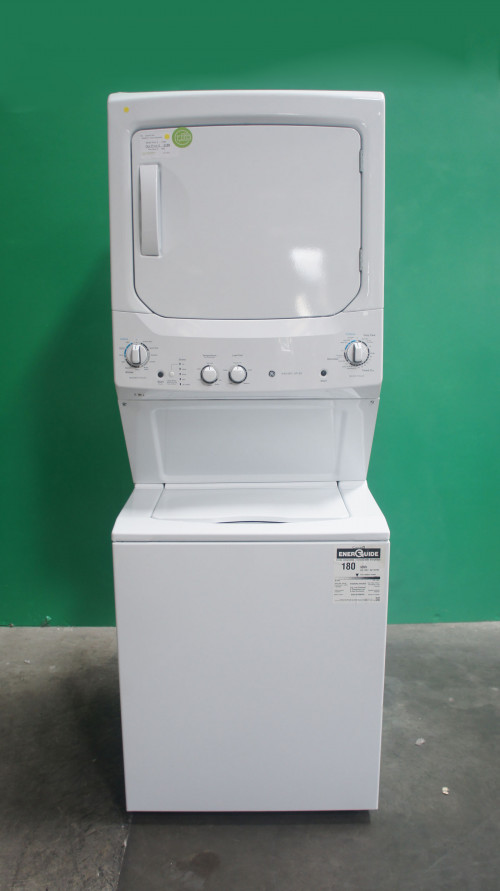 27" GE GUD27GSSMWW Gas Laundry Center