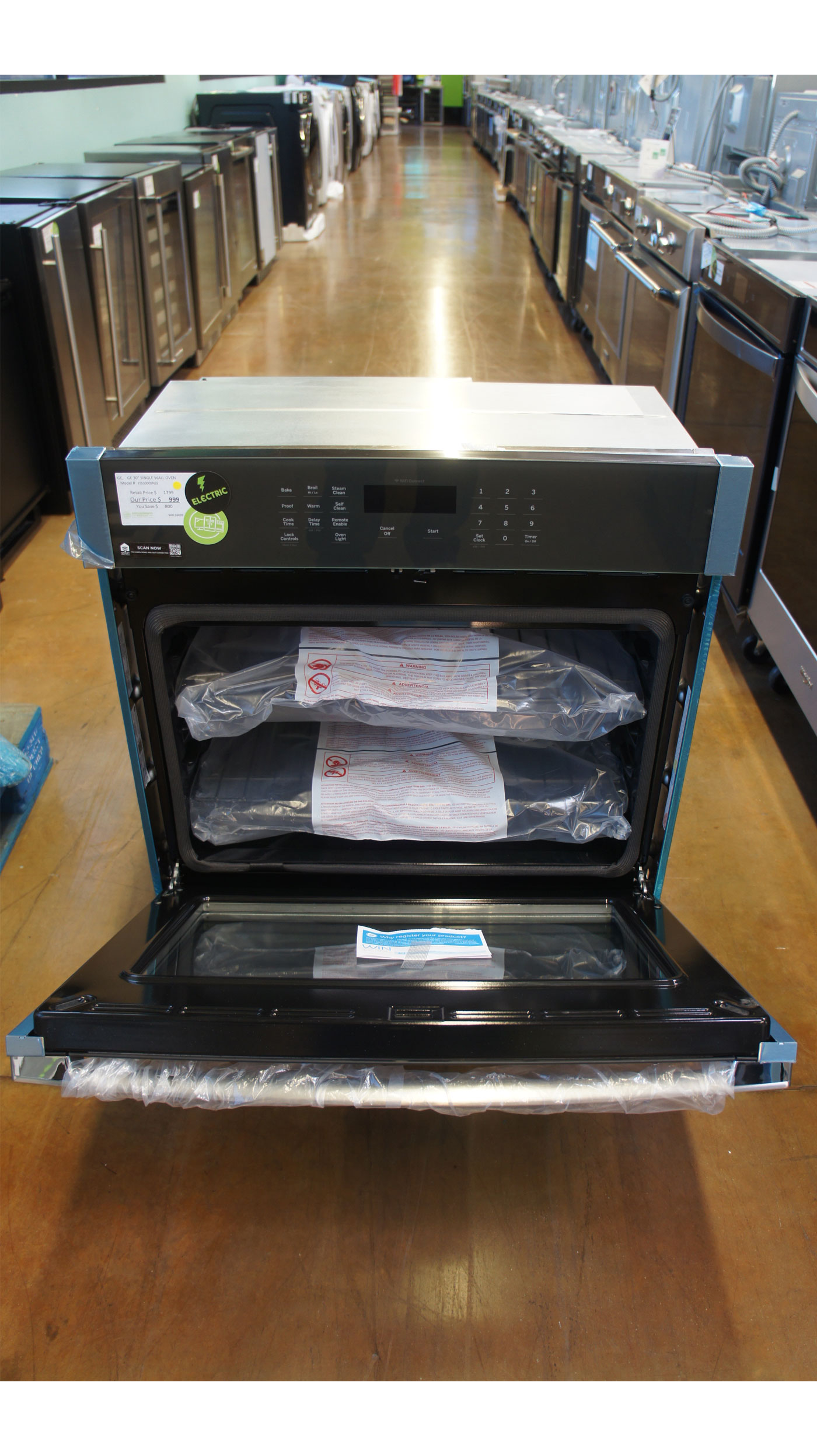 30" GE JTS3000SNSS 5.0 cu.ft. WiFi Electric Single Wall Oven - Image 3