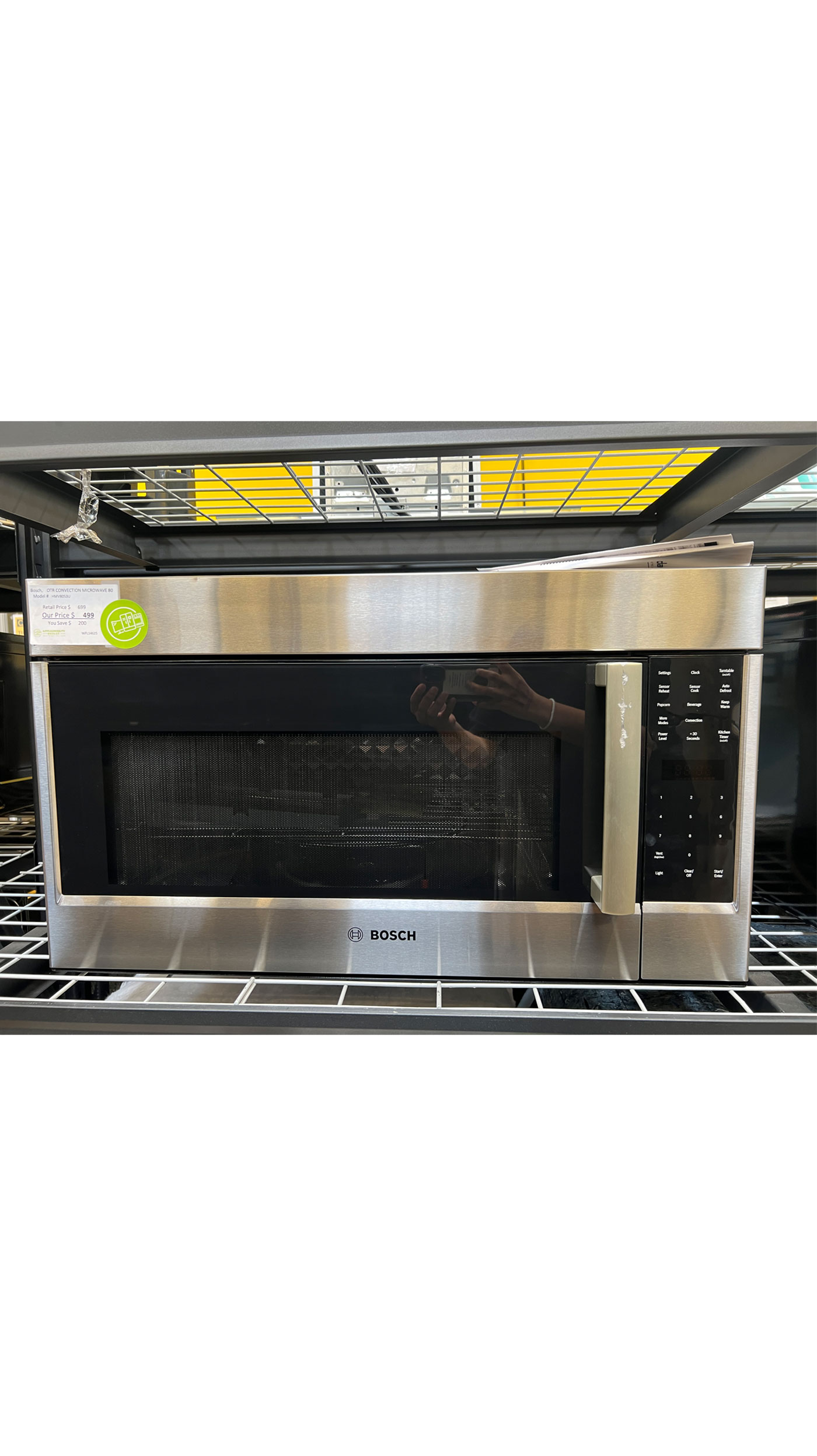 30" Bosch HMV8053U 1.8 cu.ft. Over The Range Microwave - Image 2