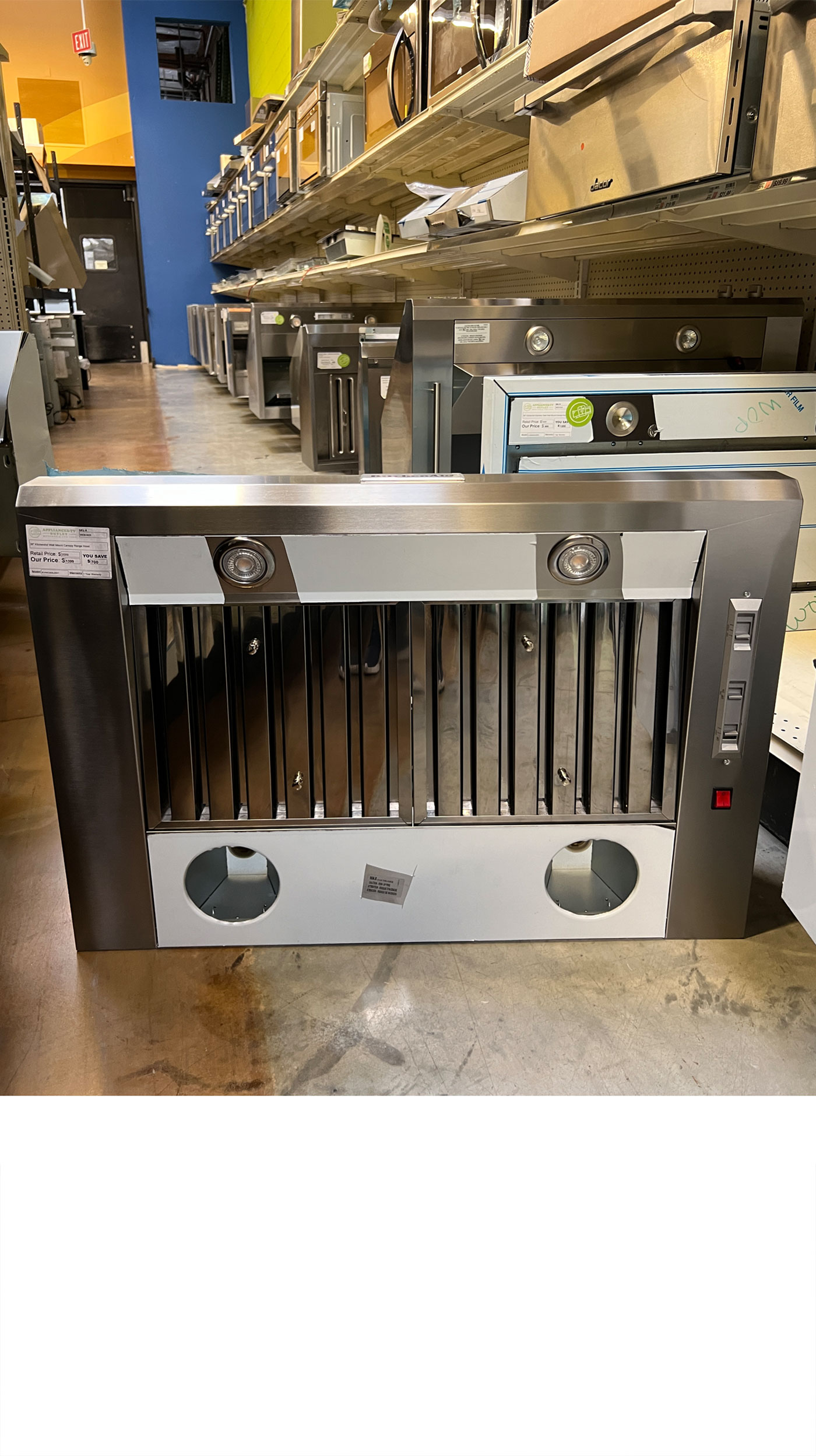 36" KitchenAid KVWC956JSS Wall Mount Canopy Range Hood - Image 2