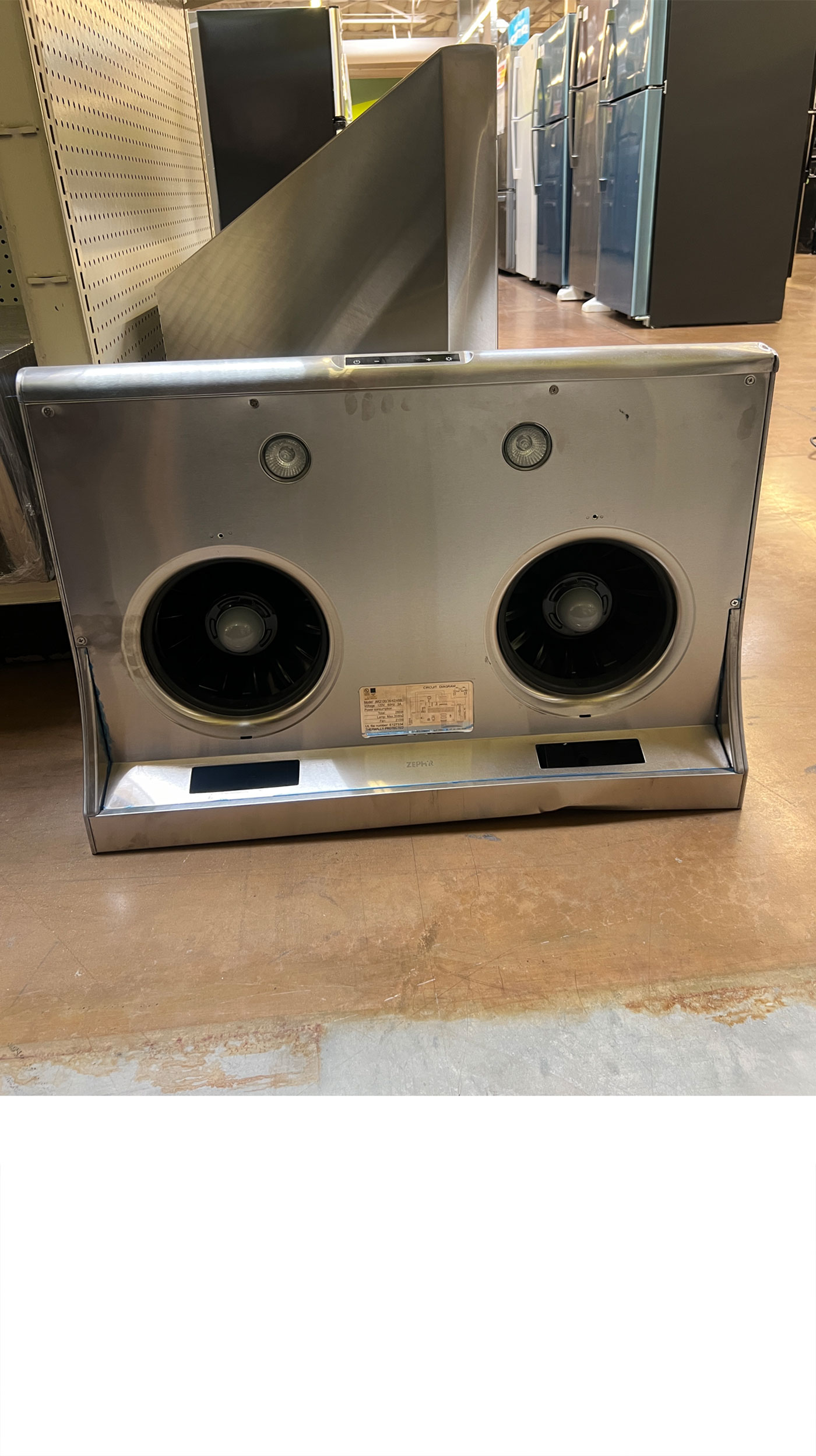 30" ZEPHYR AK2100BS Under Cabinet Range Hood - Image 2
