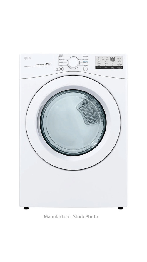 27" LG DLG3401W 7.4 cu.ft. Front Load Gas Dryer