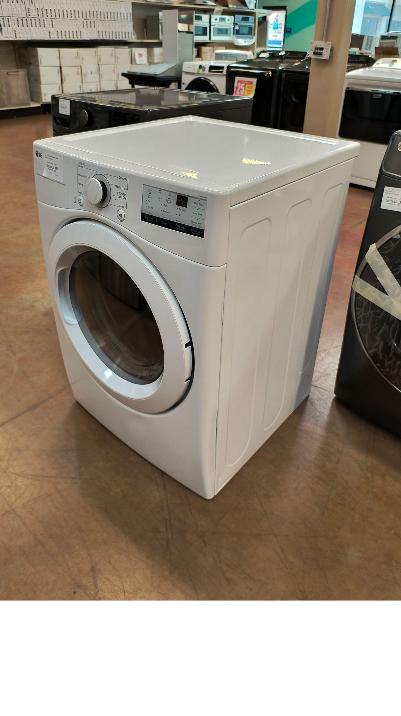 27" LG DLG3401W 7.4 cu.ft. Front Load Gas Dryer - Image 7