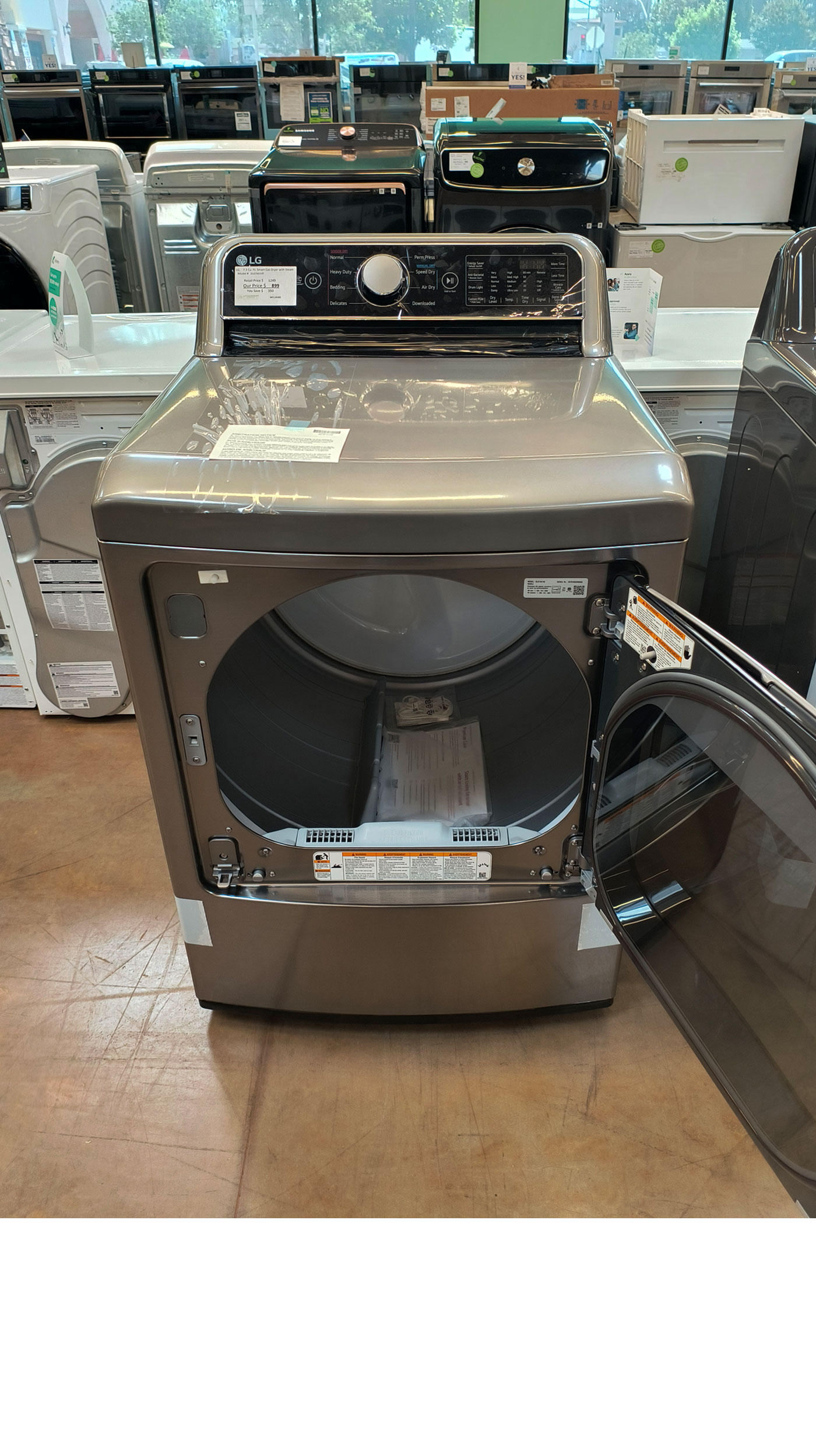 27" LG DLG7401VE 7.3 cu.ft. Smart Gas Dryer - Image 6