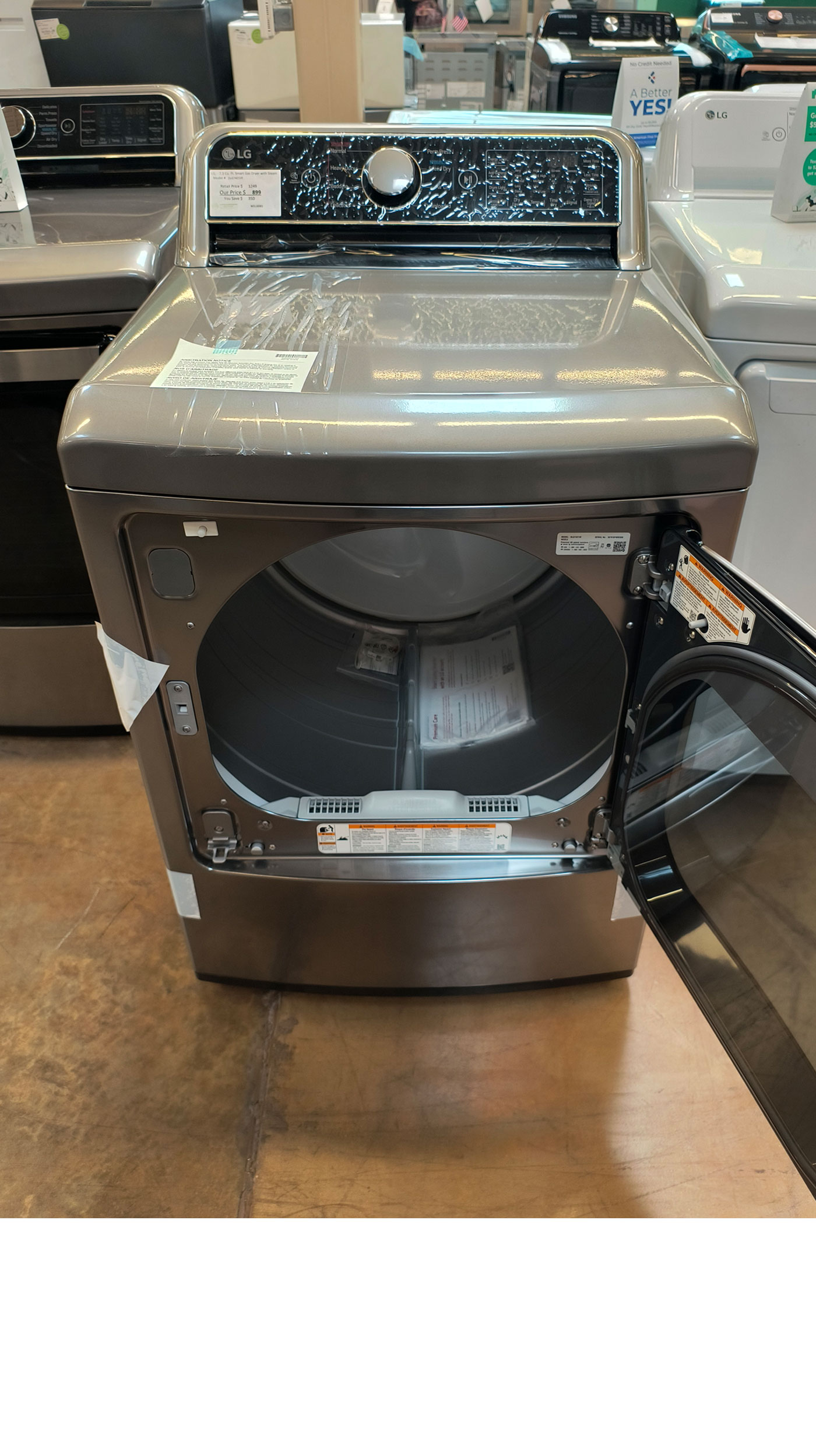 27" LG DLG7401VE Smart Gas Dryer - Image 6