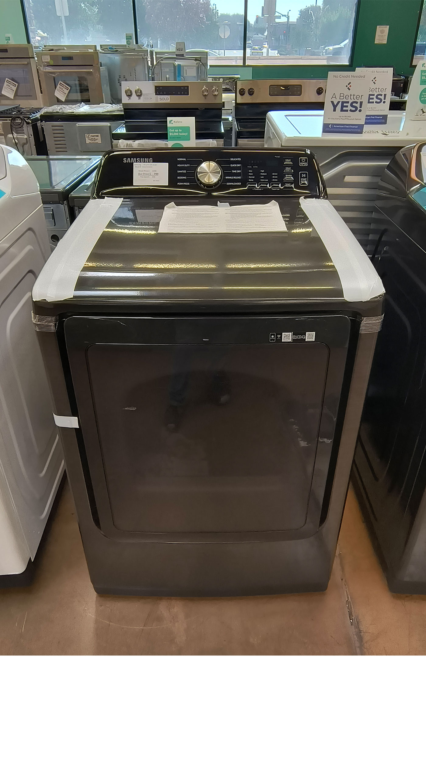27" Samsung DVG47CG3500V Smart Gas Dryer - Image 4