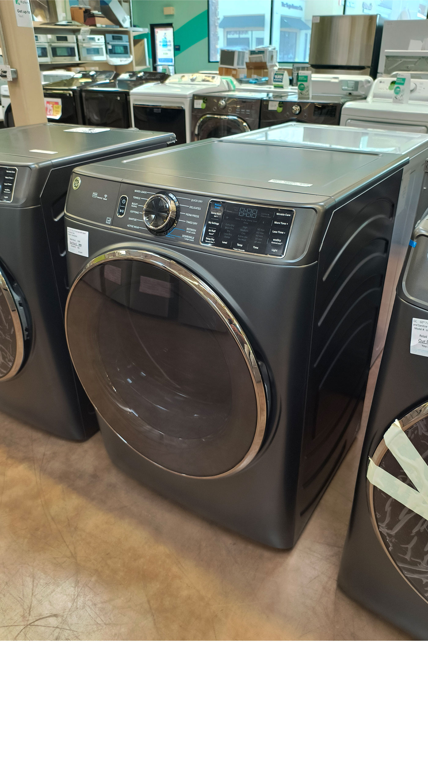 28" GE GFD65GSPVDS 7.8 cu.ft. Smart Gas Dryer - Image 6