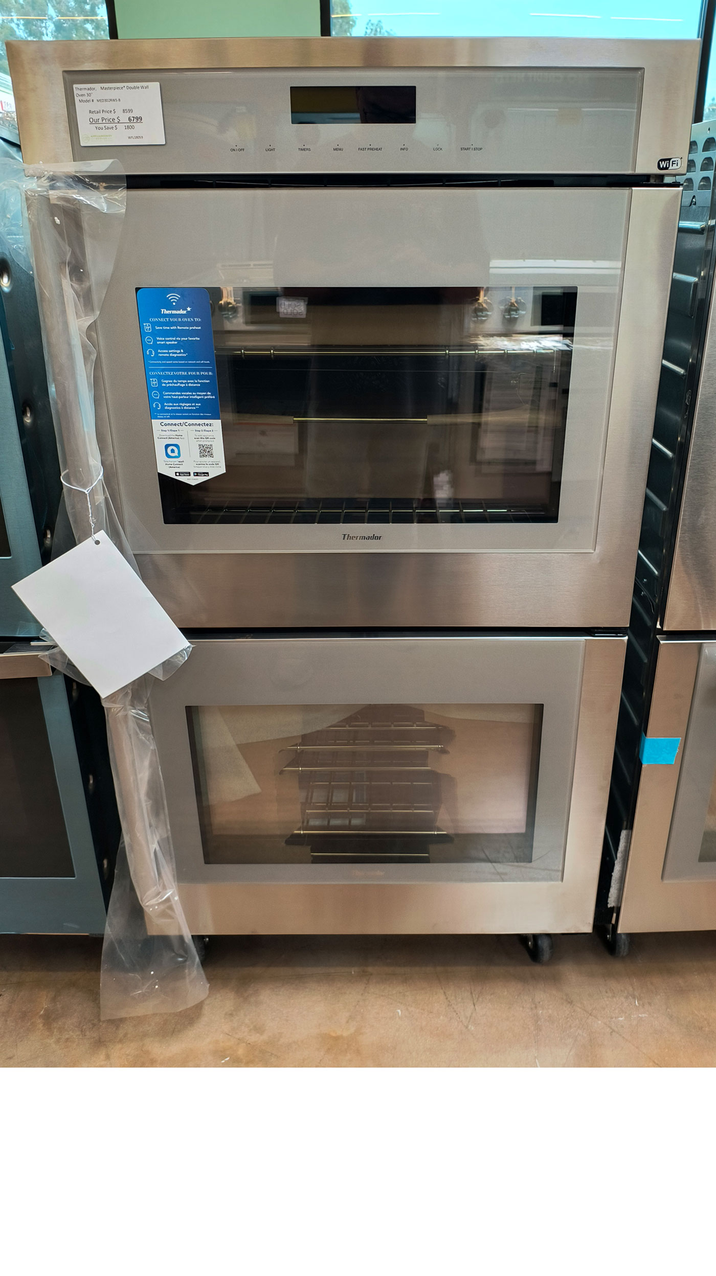 30" Thermador MED302RWS Double Convection Electric Wall Oven - Image 5