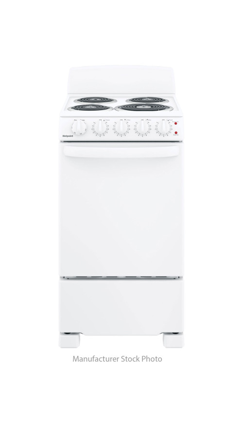 20" Hotpoint RAS200DMWW Electric Range