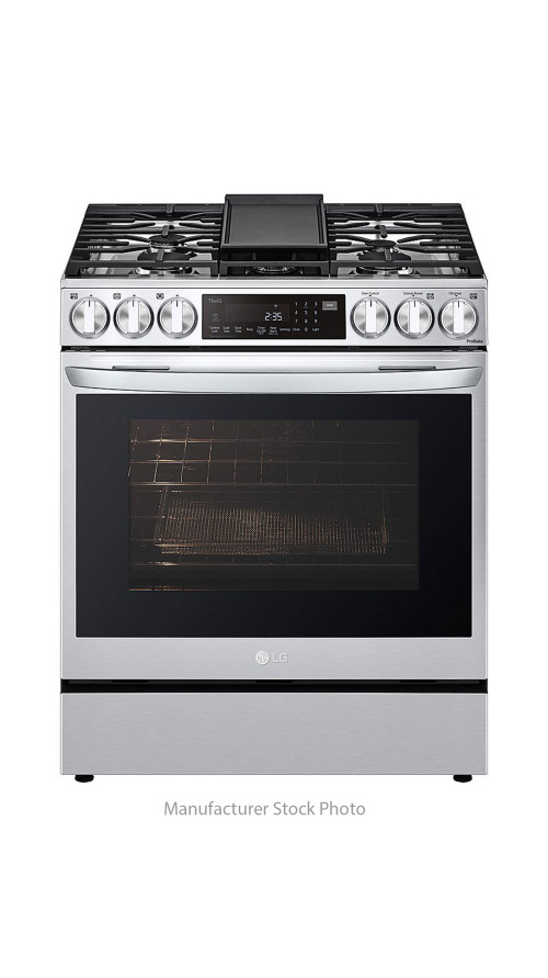 30" LG LSGL6335F 6.3 cu. ft. Slide-in Gas Range