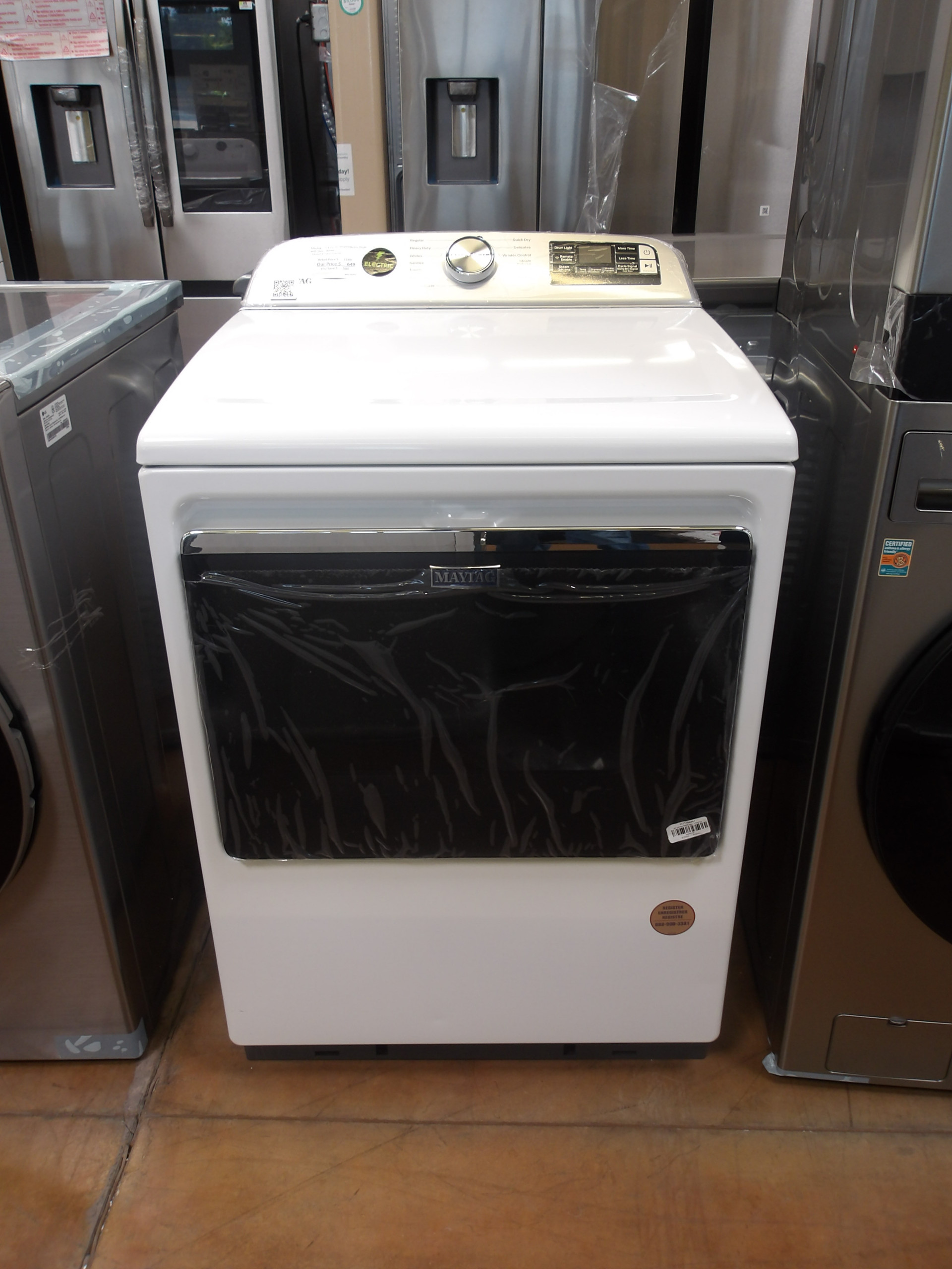 27" Maytag MED7230HW 7.4 Cu. Ft. Electric Smart Dryer - Image 2