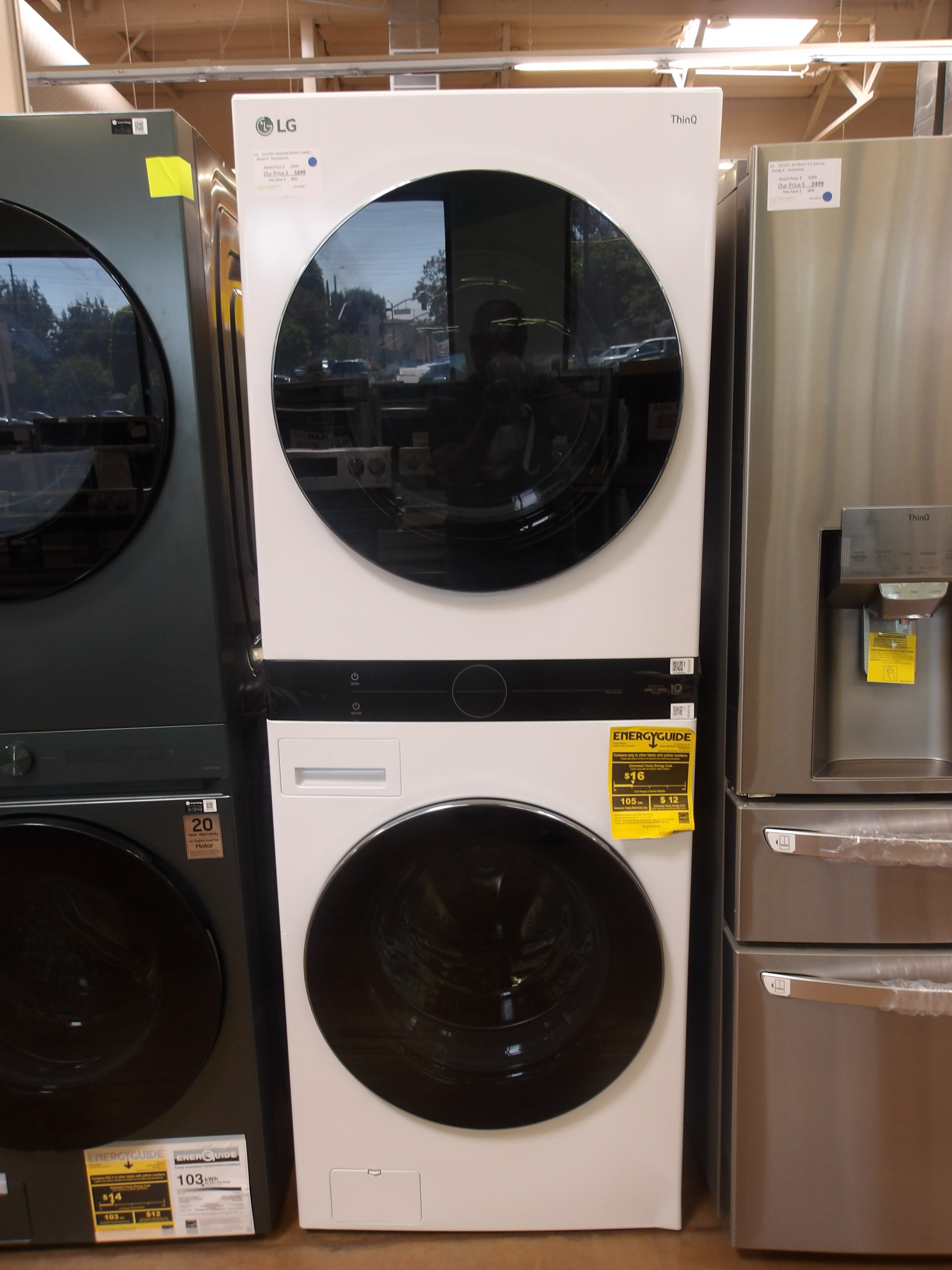 27" LG WKEX200HWA 11.9 cu. ft. Electric WashTower - Image 2