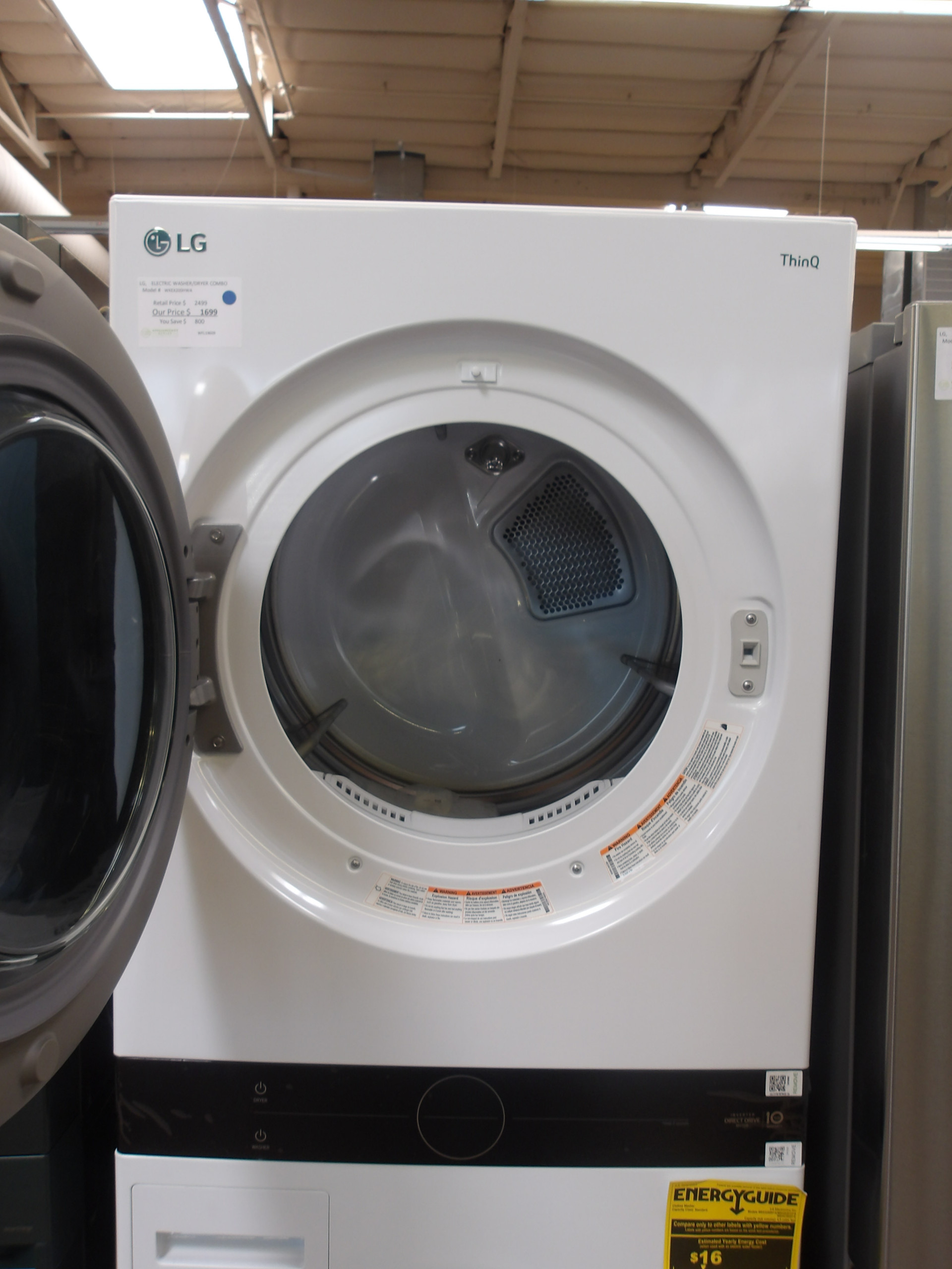 27" LG WKEX200HWA 11.9 cu. ft. Electric WashTower - Image 4
