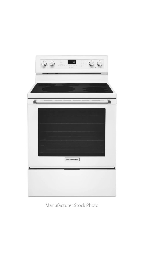 30" KitchenAid KFEG500EWH Freestanding Electric Range