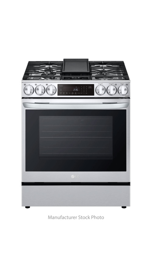30" LG LSDL6336F Slide-In Dual Fuel Smart Range